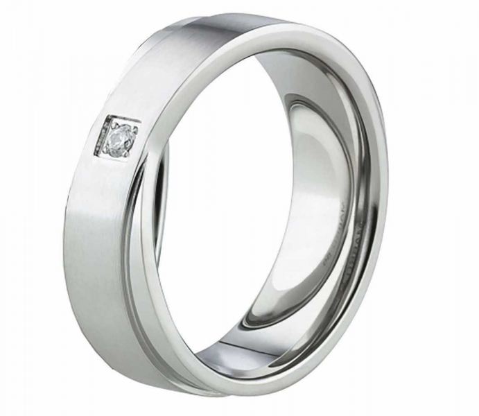 Preview: Edelstahlring modern & dezent AB2198